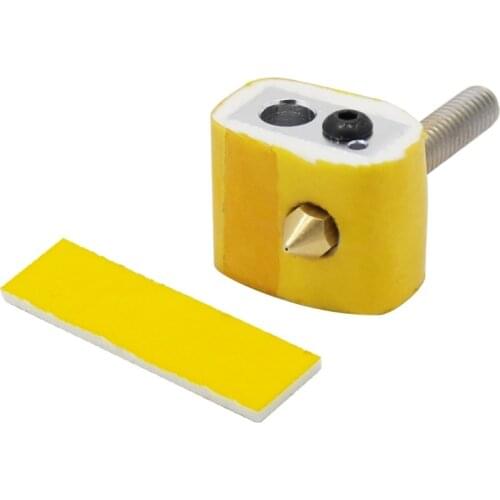 5PCS Nozzle Heat Insulation Cotton Heating Block 3D Printer Part Cotton Hotend 70*20mm Max Temp300℃ For 3D Printer MK8 Extruder