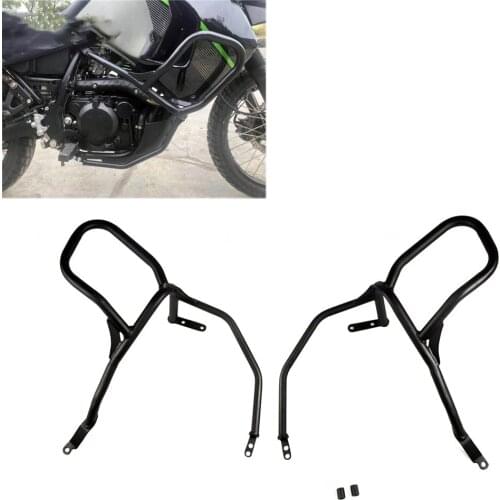 Motorcycle Front Rear Crash Bar Engine Guard Tank Bumper Fairing Protector For Kawasaki KLR650 KLR 650 KL650E KL650 E 1987-2021