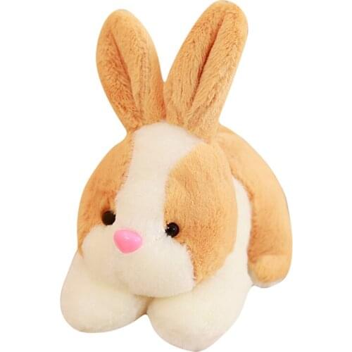 Plush rabbit toy stuffed lying rabbit lovely toy pillow