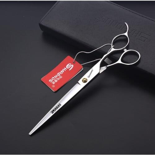 Professional genuine barber scissors flat cut teeth scissors thinning hair salon hairdressing haircut combo set