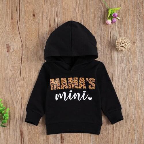 Pudcoco Toddler Baby Clothes Autumn Newest Hooded Long-Sleeve Casual Elastic Cuff Hem Windproof Warm Letters Sweatershirt