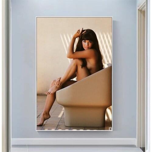 Barbi Benton Sexy Model Pretty Girl Swimsuit Pose Wall Silk Cloth HD Poster Art Home Decoration Gift