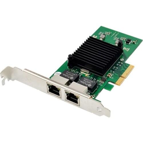 PCIe X4 Gigabit Ethernet Electrical Port Network Card for Ethernet 82576 Controller