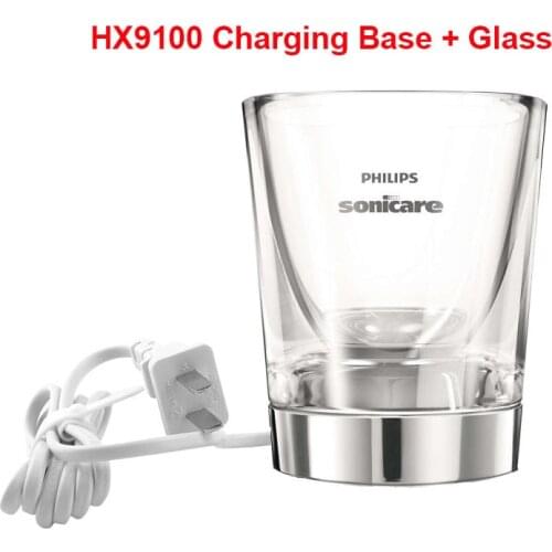 HX9100 Glass Cup for Philips Charger HX9100 Philips Sonicare DiamondClean Toothbrush HX9340 HX9342 HX9333 HX9362 HX9382 HX9350