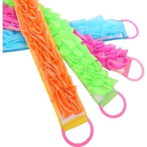 Super Clean Bath Flower Pull Back Rubbing Bath Bathing Rough Strip Bath Towel Rubbing Towel Double-sided Rubbing Artifact