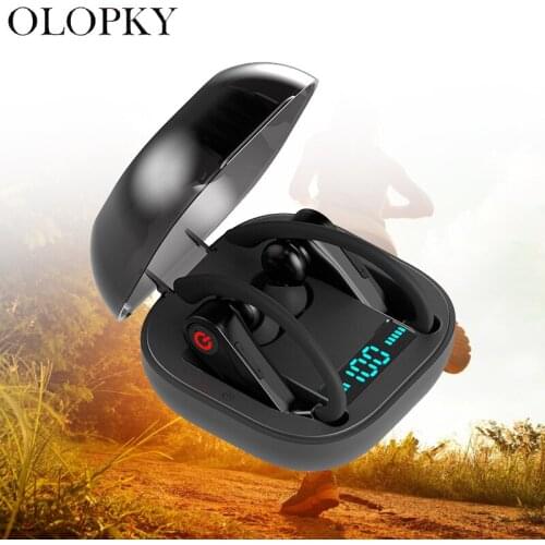 TWS LED Digital Display Earphone Wireless Bluetooth Earhook Headset Sport Handsfree Microphone Subwoofer Q62 Surround For Xiaomi