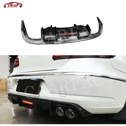 Carbon Fiber / FRP Unpainted Material Car Racing Rear Bumper Lip Diffuser for Volkswagen VW CC 2013 2014 2015 2016 2017 K style
