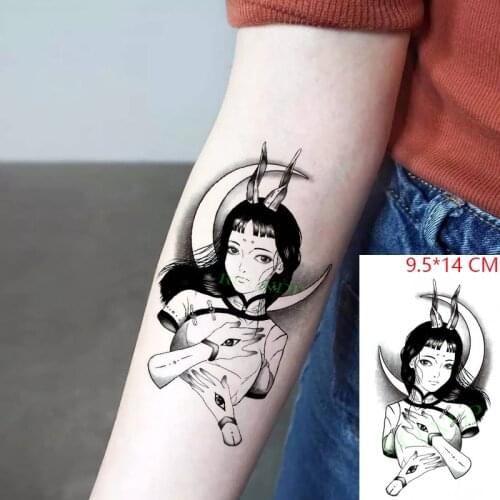 Waterproof Temporary Tattoo Sticker Moon goddess sexy hand art wrist tatto flash tatoo fake tattoos for men women