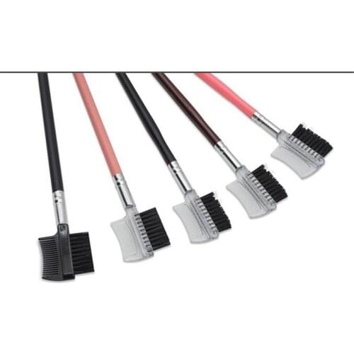 1000 pcs Eyebrow Eyelash Brush 2 in 1 Double eyebrow brush Eyebrow Comb Makeup Brush Cosmetic Tools