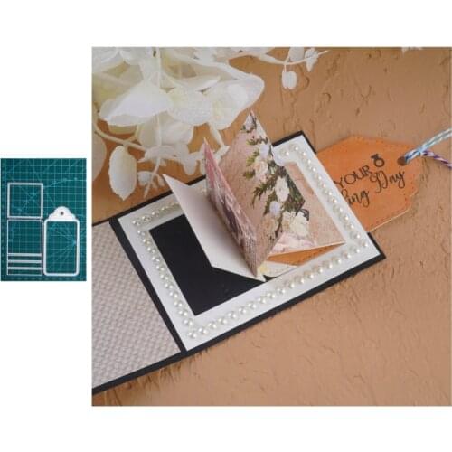 3D Album Card Metal Cutting Dies Lace Decoration Die Stencil Christmas Scrapbooking Paper Cards Stamps And Dies 2021 New Craft