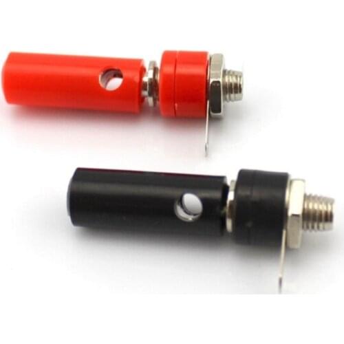 4mm Nickel Plated Banana plug banana Connector Plugs For Audio Video Speaker