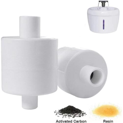 2 Pack Activated Carbon Filters Triple Filteration For Els Pet 2.5L Cat Water Fountain Replacement Filter Dog Drinking Dispenser