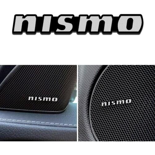 Car Stickers 3D Aluminum Emblem interior Speaker audio Badge For Nissan Nismo qashqai j11 j10 juke x trail t32 t31 Accessories