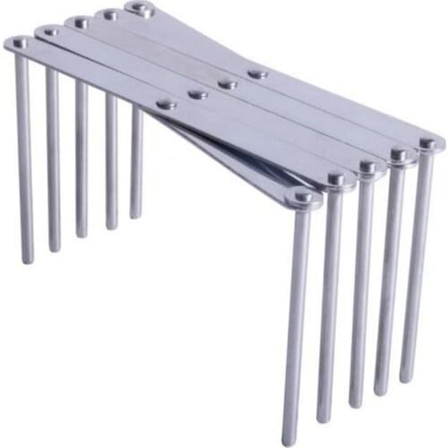 Big deal Kitchen Organizer Stainless Steel Pot Lid Dish Holder Rack Steamer Shelf Tray Cookware Adjustable Length Kitchen Storag