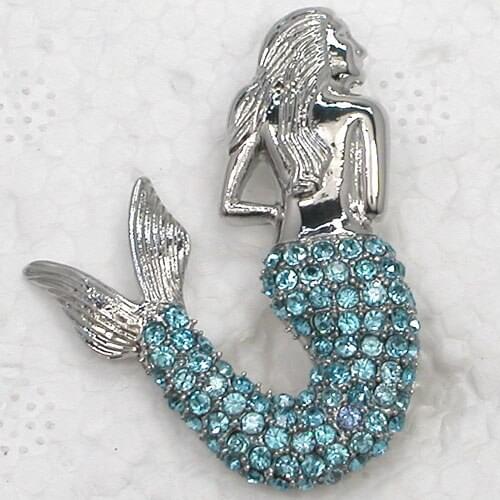 Mermaid Brooch Rhinestone Pin brooches & Pendant C824 R