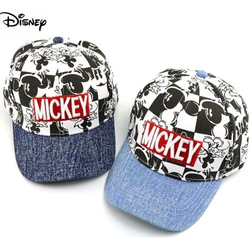 Disney Childrens Hats Spring and Autumn New Boys Cartoon Cowboy Caps Europe and America Spiderman Mickey Baseball Cap
