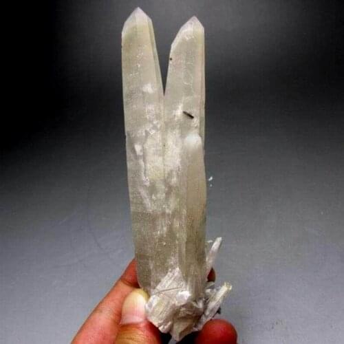 143g Elestial Skeletal Scepter Quartz Pointe - crystals and stones healing Mineral specimen Home Decor feng shui XX0710/05