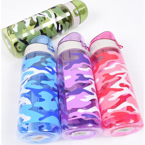 Water Bottle 600ml Plastic Drinkware Outdoor Sport School Leak Proof Seal Gourde Climbing Tour Water Bottles My Bottle