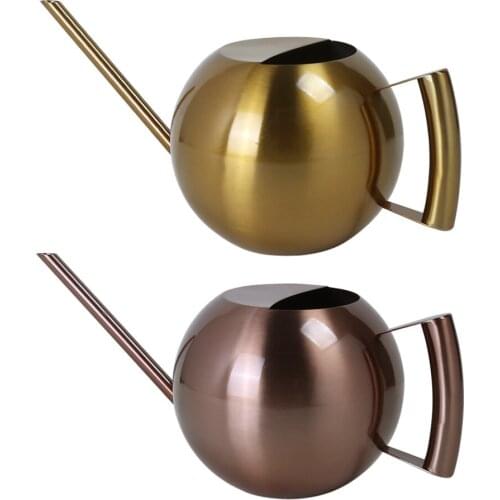 Stainless Steel Watering Can Plants Water Pot Plant Long Mouth Sprinkling Pot Garden Tool Watering Pot Garden Supplies