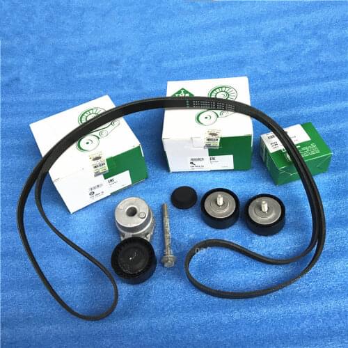 4pcs/set Engine Tensioner Kit For Chery A3 Tiggo 3 Arrizo 5/7 Hydraulic Steering Alternator Belt&Tensioner&Idler 6PK2360 Belt
