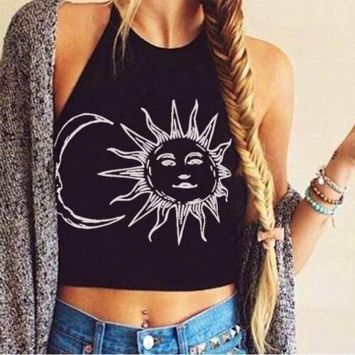 Crop top Casual Off Shoulder Fashion Print Sleeveless Tank Strap Halter Women Bra Vest Bustier Bodycon Bandeau U Neck Clubwear