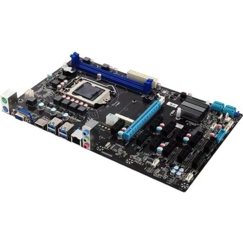 WOLFMINER B250 Mining motherboard support 12 gpu card, ETH COINS MINERS