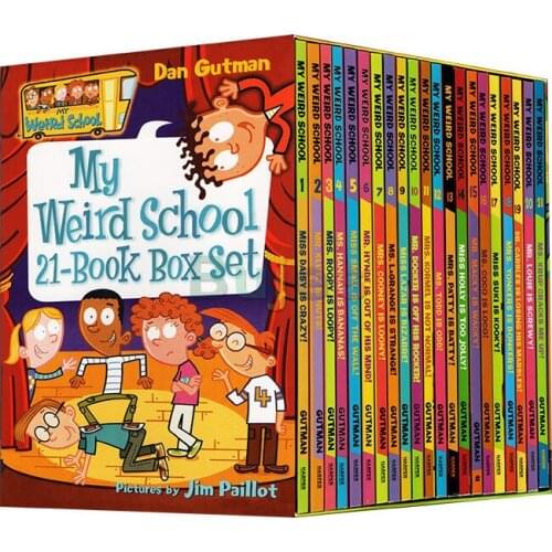 21 books/set,My weird school season one Interesting Story Childrens Picture English Books Kids Learning Toys,bed time readings