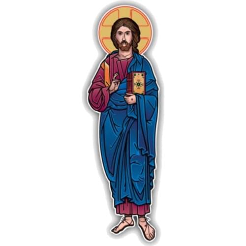 Jesus Christ Religion Car Sticker Decoration Waterproof Decal Laptop Truck Motorcycle Auto Accessories PVC,15cm*4cm