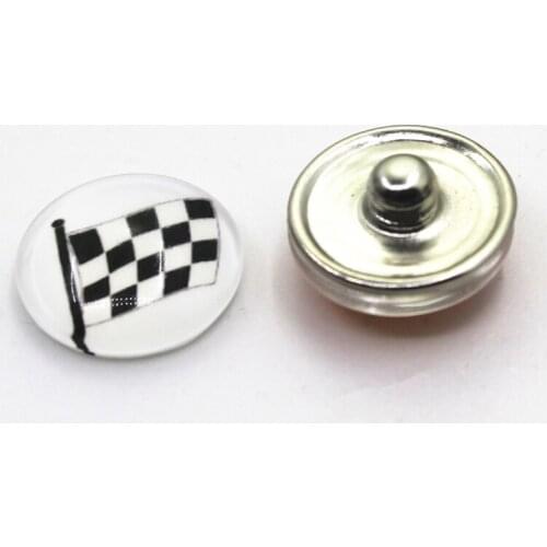 New arrive 20pcs Flags Snap Buttons Fit 18mm Glass Snap Bangle Bracelets Diy Snap Jewelry Buttons Charms Snap Necklace
