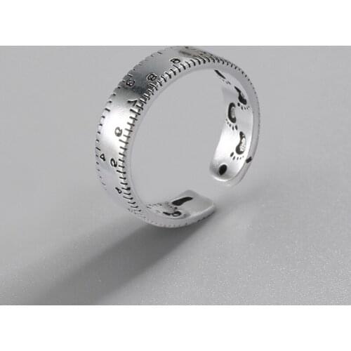 New Trendy Charm Ruler Rings For Women Men Boho Knuckle Party Rings Punk Cocktail Jewelry Girls Gift anillos bijoux