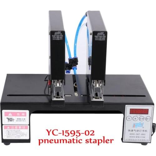 Pneumatic stapler double head automatic electric stapler binding machine Electric stapler 180 times/min Bookbinding machine
