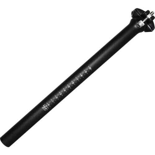 Full 3k Carbon Bicycle Seatpost Fiber Superlight Titanium MTB Road Bike Seat Post Parts 27.2/30.8/31.6 x 350/400 MM