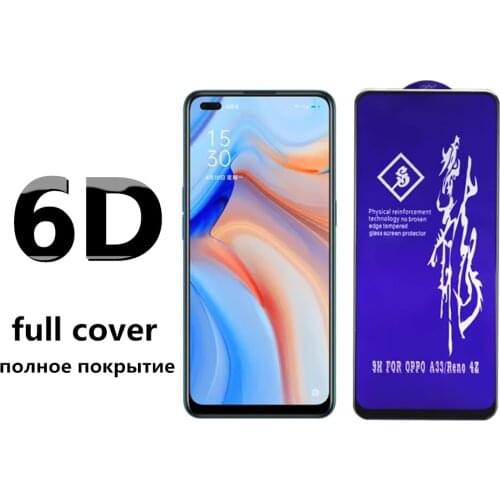 Full Cover Tempered Glass For OPPO Reno 6 5Z A35 A54 A74 A95 5G K9 Screen Protective Film
