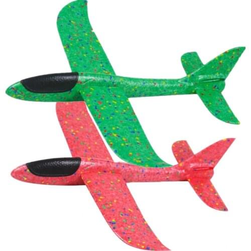 Foam Plane Outdoor Launch Kids Hand Throwing Airplane Toy Launch Glider Inertia Planes Model Toys for Children Boys Gift 35/48Cm