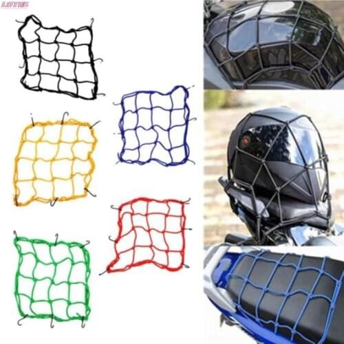 Bungee Cargo Net Motorbike Helmet Mesh Storage Motorcycle Helmet Bungee Luggage Hold Down Storage Cargo Organiser Nets Hotsale
