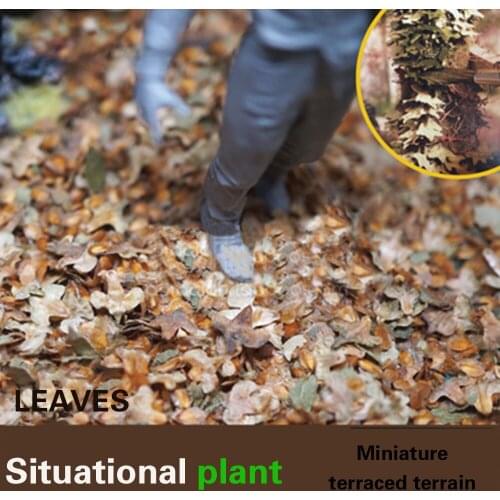 Plant Scene Remodeling Leaf Simulation Model Toy Tree Leaf DIY Beautify Platform Soldier Building Sandbox 50 / 450ml