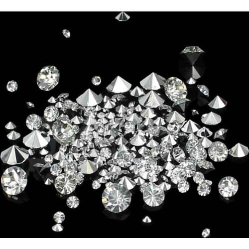 Mixed Sizes ss6-ss30 Resin Rhinestones Crystal AB/Crystal Color 10000pcs Point Back Stones DIY Jewelry Crafts Decoration