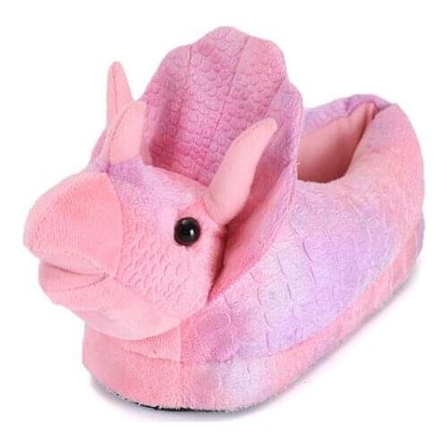 SunNY Everest Winter Warm Slipper Peacock Dinosaur Animal Home Shoes Cotton Cute Slippers Women Children Gifts family 20cm 27cm