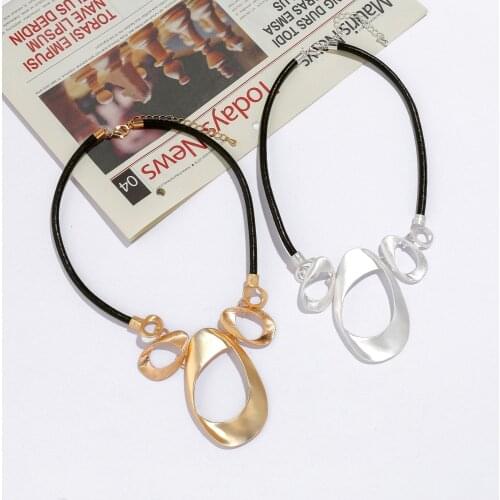 Geometry Alloy Pendant Statement Necklace Women Clavicle Collar Necklaces Pendants Trendy Collares Collier