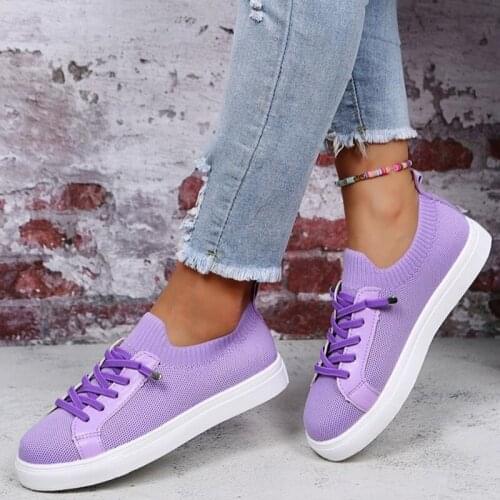 Women Shoes Fashion Breathable Walking Mesh Flat Shoes Woman Casual Sneakers Women 2021 Tenis Feminino Female Shoes