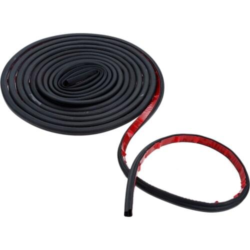 1 Roll 5M Rubber Car Door Seals Strips Noise Insulation Soundproofing Weatherstrip Car Door Protector Trunk Edge Stickers