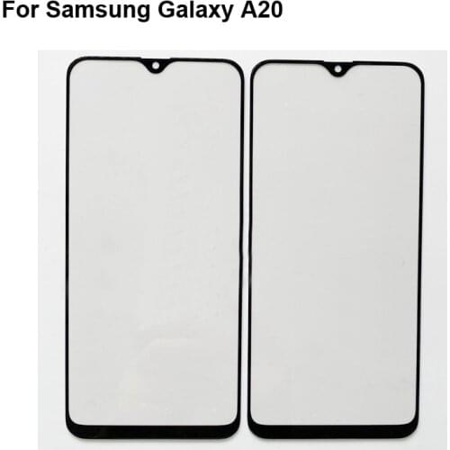 1PC For Samsung Galaxy A20 Touch Screen Digitizer TouchScreen Glass panel For Galaxy A 20 SM-A205 F/DS Without Flex Cable Parts
