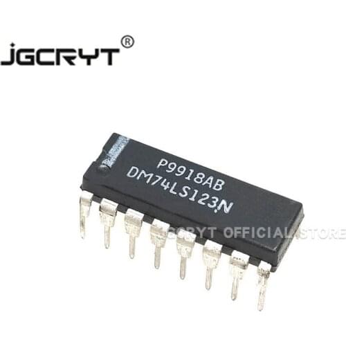 10Unids/lote The 74LS123 DM74LS123N 74LS123N dual-in-line DIP-16 is newly imported and can shoot directly