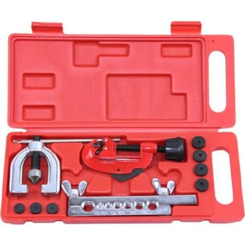 10pcs/set Brake Fuel Pipe Repair Tool Double Flaring Copper Dies Clamp Cutter