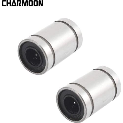 2pcs/lot Linear Ball Bearings LM6LUU LM8LUU LM10LUU LM12LUU 6mm 8mm 10 Part Bush Bushing For 3D Printers Parts free Shipping