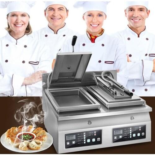 Automatic fried dumpling machine commercial electric single head fried dumpling machine Japanese style pot stick fried dumpling