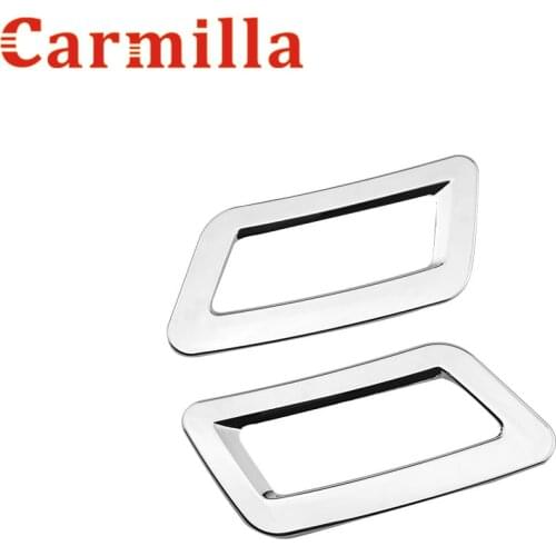 Carmilla Stainless Steel Air Vent Decoration Trim Car Sticker Interior Protection Stickers For Nissan Qashqai J11 X-trail T32