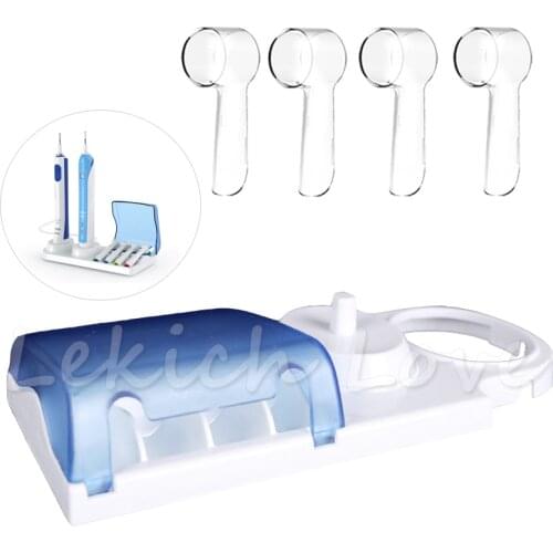 Toothbrush Holder with Protective Covers for Oral b Toothbrush Head Holder fit for D12 D20 D17 Pro1000 600 690 PRO700 and More