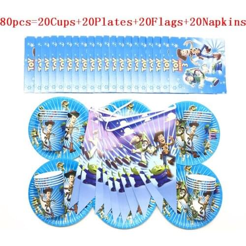 Disney Toy Story Birthday Party Decoration Supplies Kids event party Nakpin cup plate banner boy baby shower anniversaire favors
