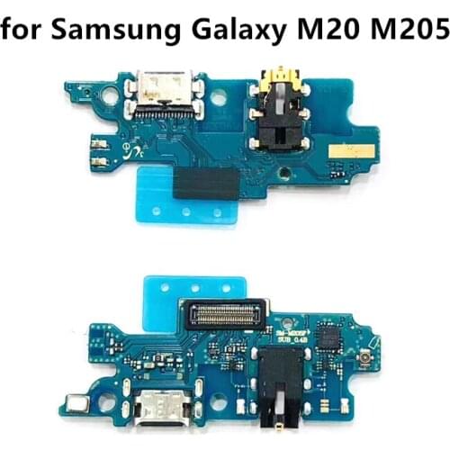 For Samsung Galaxy M20 M205 USB Charger Port Dock Connector PCB Board Ribbon Flex Cable Charging Port Component Replacement